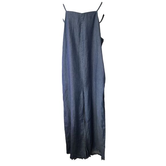 Show Me Your Mumu Blue Chambray Mama T Overalls with Pockets Women's Size XS - Picture 3 of 5